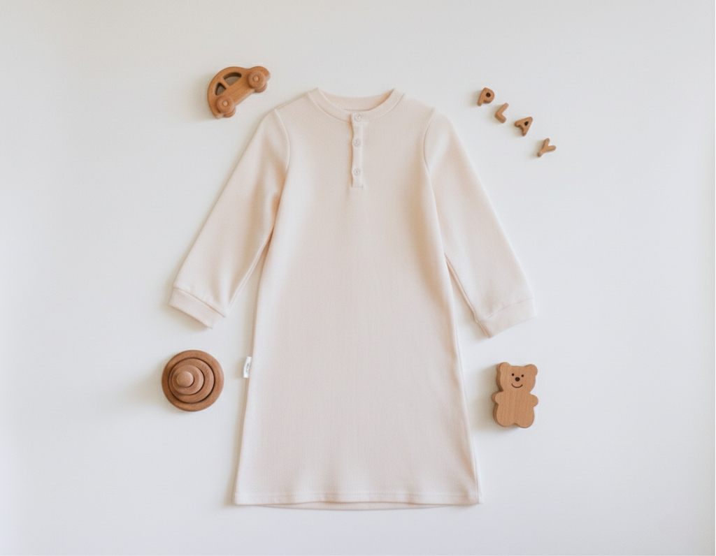Burrow Clothing Cotton Knit Sleep Gown